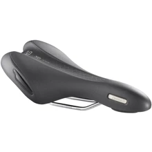 Седло Selle Royal Premium OPTICA Athletic, 3D Skingel, обивка Black Astrale, 280х157мм, 370г, unisex, чёрное: Анатомическая выемка Есть