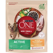 Сухой корм Purina ONE mini Active для собак малых пород c курицей и рисом 800 г (7613034147493): Тип Сухой корм