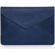INCARNE Handmade Leather Cover Magnetic Message Blue for MacBook Air 15" M3 | M2 (2024 | 2023): Цвет Синий (Blue)