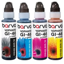 Чернила Barva Canon GI-46 SET 4x100 мл, флакон OneKey (CGI46-1K-MP): Цвет набор (set)