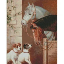Алмазная мозаика Идейка Встреча в конюшне ©Carl Reichert 40х50см (AMO7295): Производитель Идейка