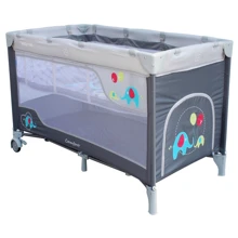 Манеж-кровать Baby Mix HR-8052 Слоник серый 8052-215DK: Тип кроватка-манеж