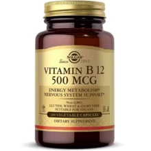 Solgar Vitamin B12 500 mcg Солгар Витамин В12 100 вегетарианских капсул: Тип Витамин B