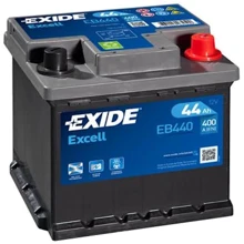 Автомобільний акумулятор Exide EB440: Ємність, Ач 44