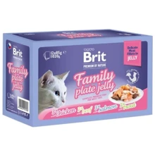 Влажный корм Brit Premium Delicate Fillets in Jelly Family Plate для котов Семейная тарелка в желе 12 шт x 85 г (8595602570706): Тип Влажный корм