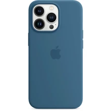 Чехол для iPhone Apple Silicone Case with MagSafe Blue Jay (MM2G3) for iPhone 13 Pro: Цвет синий