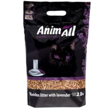 Наполнитель для кошачьего туалета AnimAll древесный с ароматом лаванды 2.8 кг: Вид Древесный