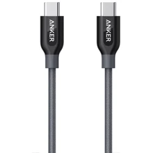 Кабель ANKER Cable USB-C to USB-C 2.0 Powerline+ V3 90cm Grey (A8187HA1): Тип USB-C - USB-C