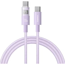 Кабель Baseus Cable USB-C to USB-C Display 2 Fast Charging 100W 1m Purple (P10382702511-00): Тип USB-C - USB-C