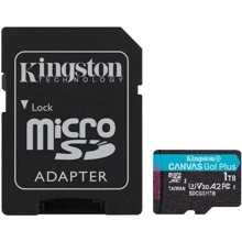 Карта пам'яті Kingston 1TB microSDXC Class 10 UHS-I U3 V30 A2 Canvas Go Plus + adapter (SDCG3/1TB): Тип карти MicroSDXC
