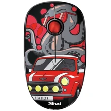 Мышь Trust Sketch Wireless Silent Click Mouse Red (23336): Интерфейс подключения Wireless, USB