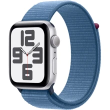 Apple Watch SE 2 2023 44mm GPS Silver Aluminum Case with Winter Blue Sport Loop (MREF3) UA: Розмір 44mm