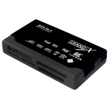 Аксессуар для накопителя Grand-X All-in-One 64Gb to 2Tb SDXC (CRX05Black): Тип аксессуара карт-ридер
