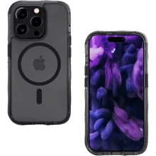 Чехол для iPhone LAUT CRYSTAL MATTER X MagSafe Clear/Black (L_IP23B_CMX_UB) for iPhone 15 Pro: Цвет черный