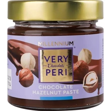 Паста горіхова Millennium Very Peri з фундуку з додаванням какао 230 г (4820240035640): Вага нетто 230 г