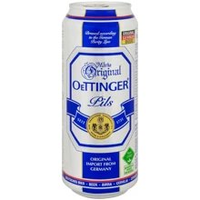 Пиво Oettinger Pils светлое пастеризованное 4.7% 0.5 л ж/б (FSH_4014086020360): Объем, л 0.5