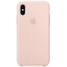 Чехол для iPhone Apple Silicone Case Pink Sand (MTF82) for iPhone Xs: Цвет розовый