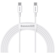 Кабель Baseus Cable USB-C to USB-C Superior Series PD 100W 2m White (CATYS-C02): Тип USB-C - USB-C