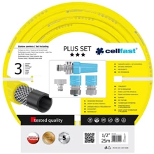 Набір Cellfast поливальний Plus 25 м 1/2" + комплект з'єднувачів (10-290): Тип шланг садовый