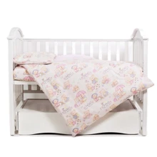 Сменная постель 3 эл. Twins Comfort 3051-C-013, Пушистые медвежата, розовая: Тип постельный комплект