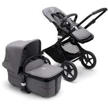 Универсальная коляска 2 в 1 Bugaboo Fox 3 Black/ Grey Melange/ Grey Melange: Тип коляски универсальная коляска (2-в-1)