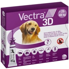 Капли на холку для собак Ceva Vectra 3D от 25.1 до 40.0 кг 3х4.7 мл (179,800): Тип Капли