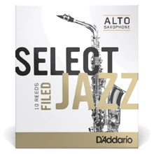 Трости D'addario Select Jazz - Alto Sax Filed 3М - 10 Pack: Производитель RICO