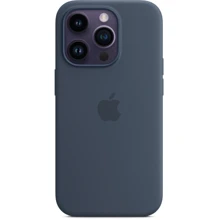 Чохол для iPhone Apple for iPhone 14 Pro Silicone Case with MagSafe Storm Blue (MPTF3) : Колір синий