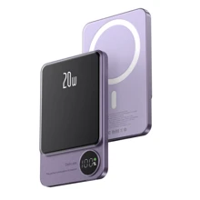 Внешний аккумулятор Q9 Power Bank 5000mAh MagSafe 20W Purple: Количество USB 1
