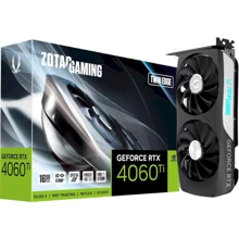 Відеокарта ZOTAC GAMING GeForce RTX 4060 Ti 16GB Twin Edge (ZT-D40620E-10M): Обсяг пам'яті, Гб 16