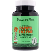 Nature's Plus, Chewable Papaya Enzyme Supplement, 360 Tablets (NAP-04462): Тип Другие энзимы