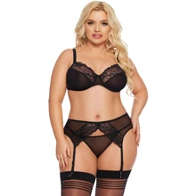 Комплект белья SoftLine - Marella, XXXL (black): Для кого Для женщин