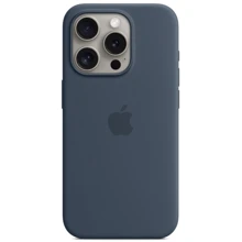 Чехол для iPhone Apple for iPhone 15 Pro Silicone Case with MagSafe Storm Blue (MT1D3) 