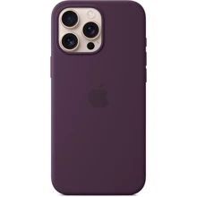 Чехол для iPhone Apple for iPhone 16 Pro Max Silicone Case with MagSafe Plum (MYYW3) : Цвет бордовый