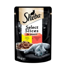 Консервы для кошек Sheba Select Slices in Gravy с курицей и говядиной в соусе 85 г: Тип Влажный корм