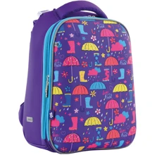 Рюкзак школьный, каркасный YES H-12 "Umbrellas" (556044): Возрастная группа от 6 до 10 лет