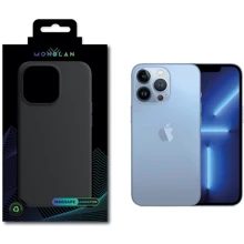 Чехол для iPhone Monblan Silicone Case with Animation & MagSafe Midnight for iPhone 13 Pro: Цвет черный
