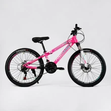 Велосипед спортивный Corso Primary 24" розовый (PRM-24374): Диаметр колес, дюймов 24