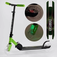 Самокат алюминиевый Best Scooter зеленый (J-1599): Количество колес 2