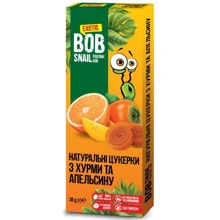 Натуральные конфеты Bob Snail Хурма-Апельсин 30г: Тип Конфеты