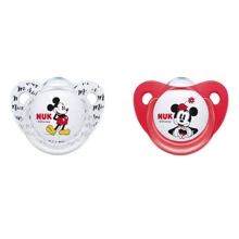 Набор пустышек NUK Trendline Discneymickey Силиконовые, р.2 (2 шт) (3952950): Возраст старше 6 месяцев