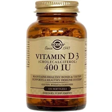 Solgar Vitamin D3 (Cholecalciferol) 400 IU 100 Softgels: Тип Витамин D
