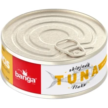 Тунець BANGA натуральний шматочками в олії 160 г (4751017404423): Вага нетто 160 г