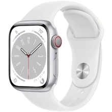 Apple Watch Series 8 41mm GPS+LTE Silver Aluminum Case with White Sport Band Approved Витринный образец: Производитель Apple