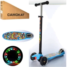 Самокат iTrike Maxi JR 3-055-2-BL, синий: Количество колес 3