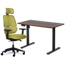 Комплект Mealux стол и стул PowerDesk Lite Walnut + Leo Air Plus Green (EVO-201 Lite Walnut /B +Y 546 KZ): Возраст ребенка от 10-ти лет