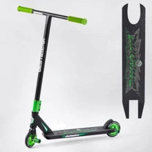 Самокат трюковый Best Scooter Burning зеленый (42804): Количество колес 2