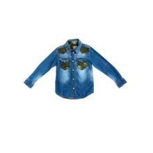 Сорочка Vingino DJRUBINDIGO3 128 см синя: Тип Сорочки