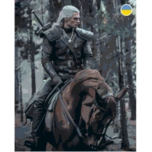 Картина по номерам Origami Ведьмак на коне 40x50 см LW3107: Производитель Origami