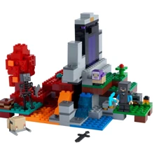 Конструктор LEGO Minecraft Зруйнований портал 316 деталей (21172): Серія MINECRAFT